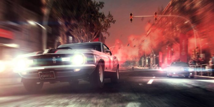 1244x700 Video games cars muscle cars Ford Mustang races Grid 2 wallpaper