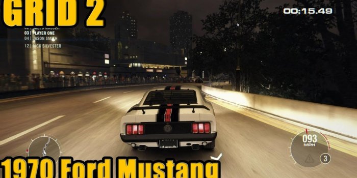 1920x1080 GRID 2 Preview - 1970 Ford Mustang /NIGHT RIDE (PC HD) [1080p