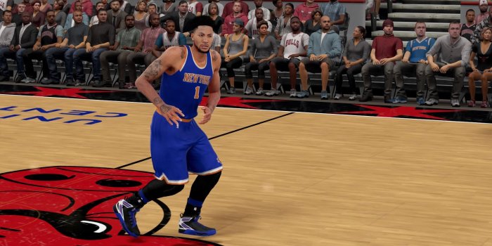 1920x1080 NBA 2K16 Kicks: Derrick Rose In Knicks Colors Is Really Weird