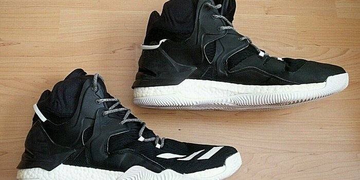 1600x1200 Nice ADIDAS DERRICK D ROSE 7 BOOST BLACK WHITE B72905 MENS BASKETBALL SHOES  14.5