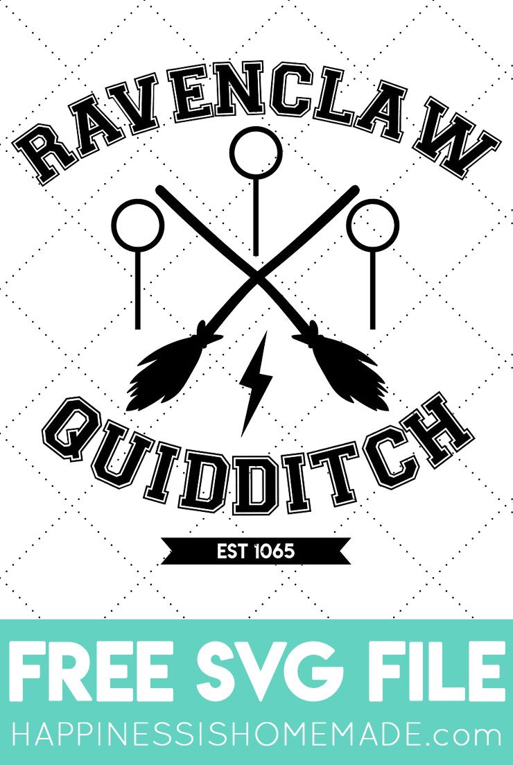 740x1103 Ravenclaw Quidditch Shirt + FREE SVG File - Happiness is Homemade