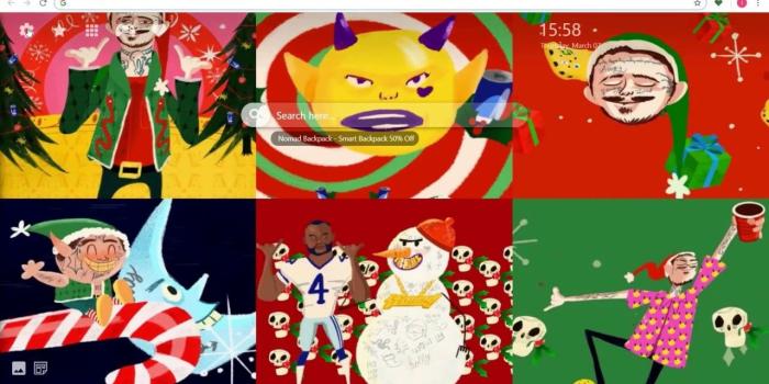 1280x720 Great Post Malone WOW Cartoon HD Wallpaper Theme - Try Now!!!