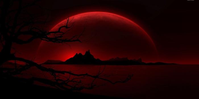 1920x1080 Red moon wallpaper - SF Wallpaper