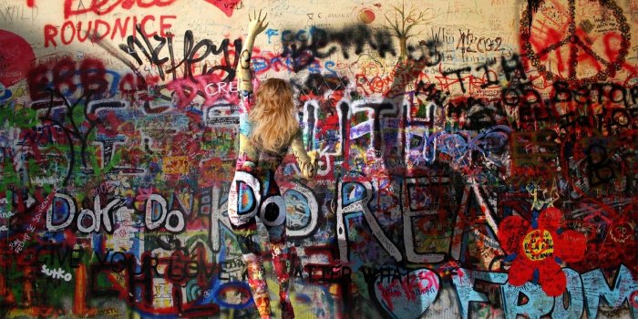 1920x1080 Art Graffiti Colors Street Art Body Art Girl Arts Wall - Graffiti