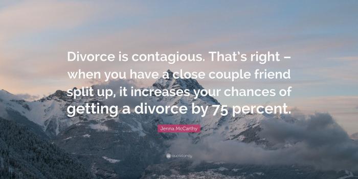 3840x2160 Jenna McCarthy Quote: “Divorce is contagious. That's right – when