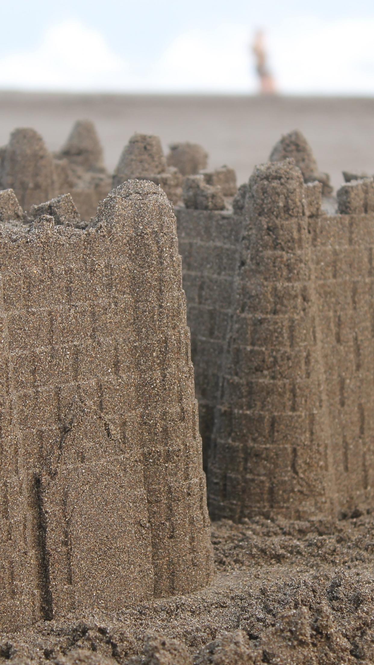 1242x2208 Sand Castle Wallpaper Background wallpaper | Background Image