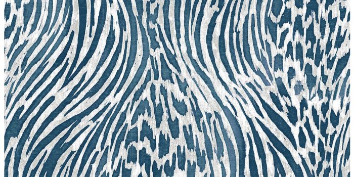 1000x1000 8 in. x 10 in. Splendid Blue Jungle Wallpaper Sample