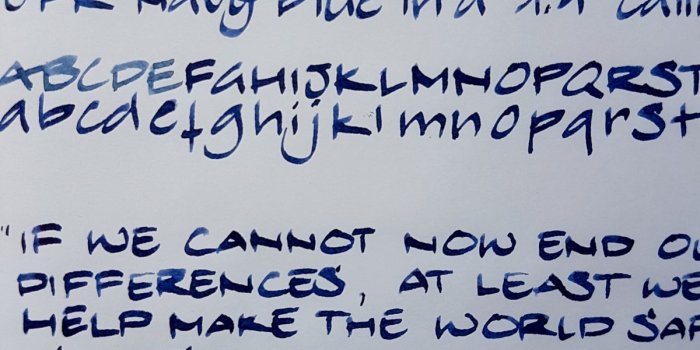 1200x1565 Montblanc JFK Navy Blue Ink – Janinescribbles