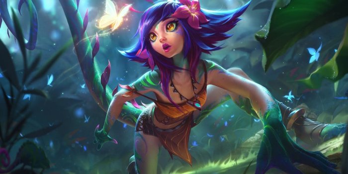 1332x850 Wallpaper fantasy, game, nature, fairy, butterfly, League of Legends