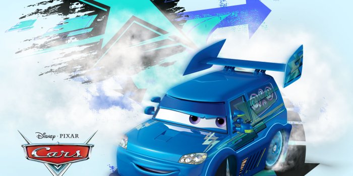 1600x1200 DJ the Custom Car from Pixar Cars Desktop Wallpaper