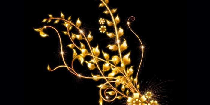 1280x1024 Download wallpaper Black and Gold Backgrounds hd wallpaper