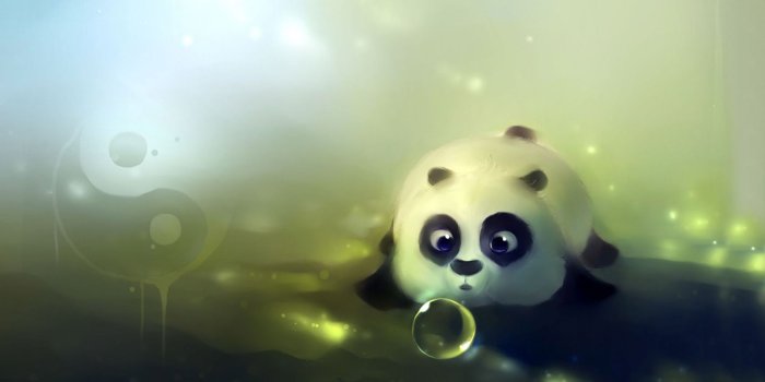 1680x945 Cute Panda Playing With Bubbles Wallpaper - 1680x945 iWallHD