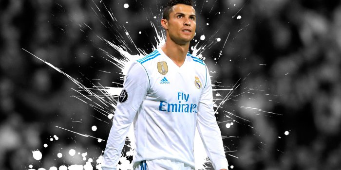 3840x2400 Download wallpapers 4k, Cristiano Ronaldo, grunge, football stars
