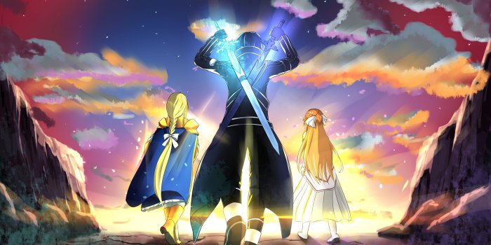 3779x2125 5040809 Alice Zuberg, Kazuto Kirigaya, Sword Art Online: Alicization