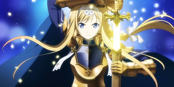 1332x850 Wallpaper girl, sword, Sword Art Online, Sword Art Online, Sword Art