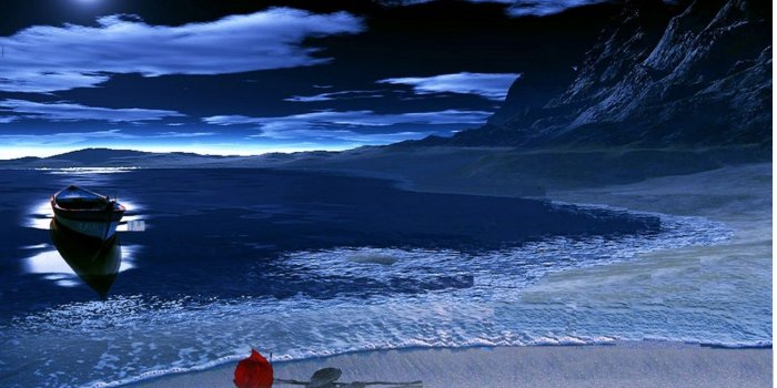 1600x1200 Amazing Moonlight Beach | Beach HD Wallpapers | Love couple