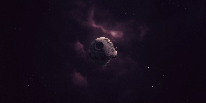 2560x1440 Star Wars, Death Star, Artwork, Space, Purple Wallpapers HD