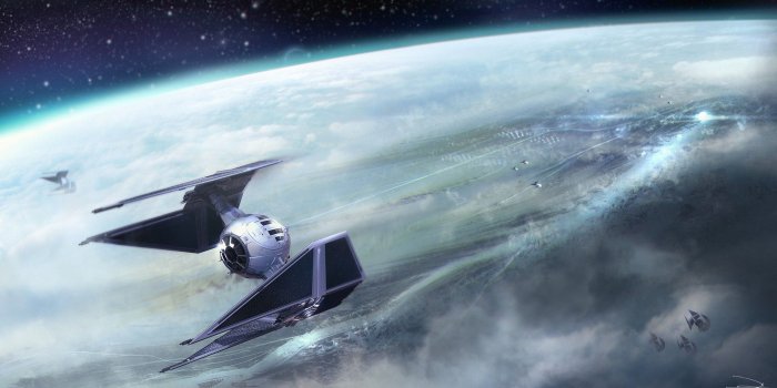 1920x1047 Star Wars, Space, TIE Interceptor 4K HD wallpaper | 1920x1047