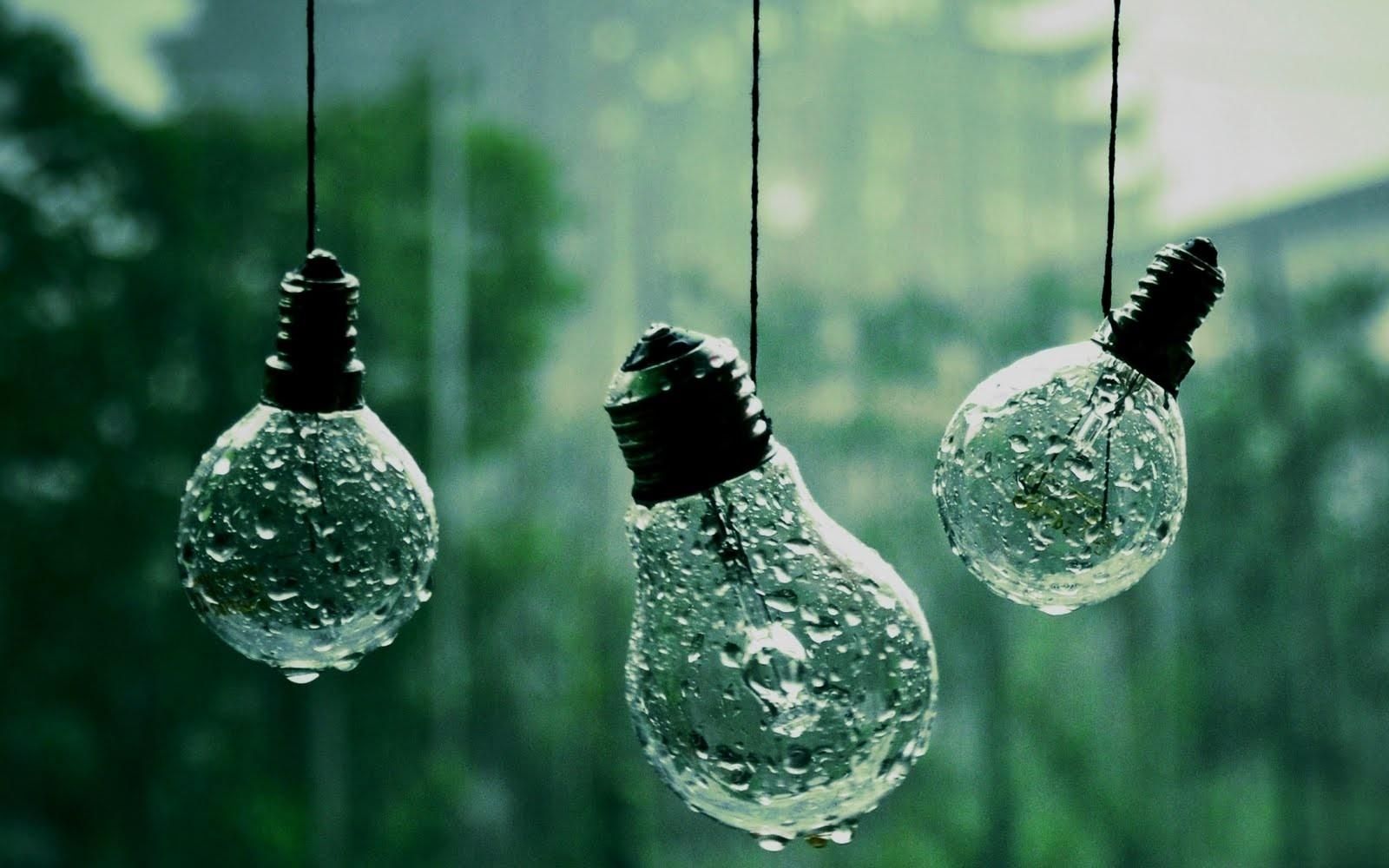 1600x1000 BULBS IN RAINFALL WALLPAPER - (#63467) - HD Wallpapers | just