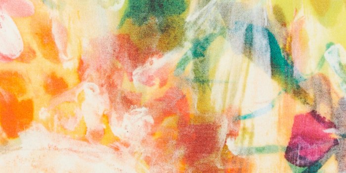 2500x3000 Abstract Flowers Silk Crepe Satin | Liberty London
