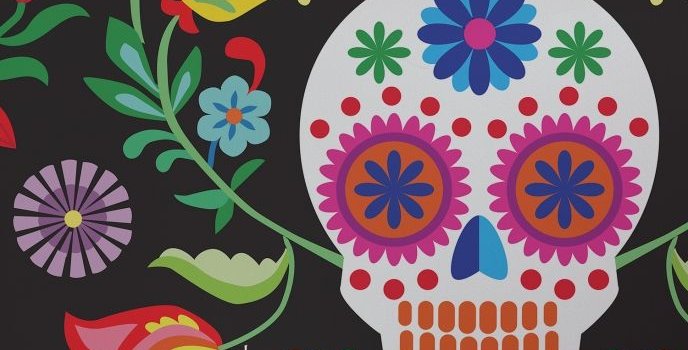 688x1238 Fabulous Day of the Dead wallpaper | Pitter Pattern