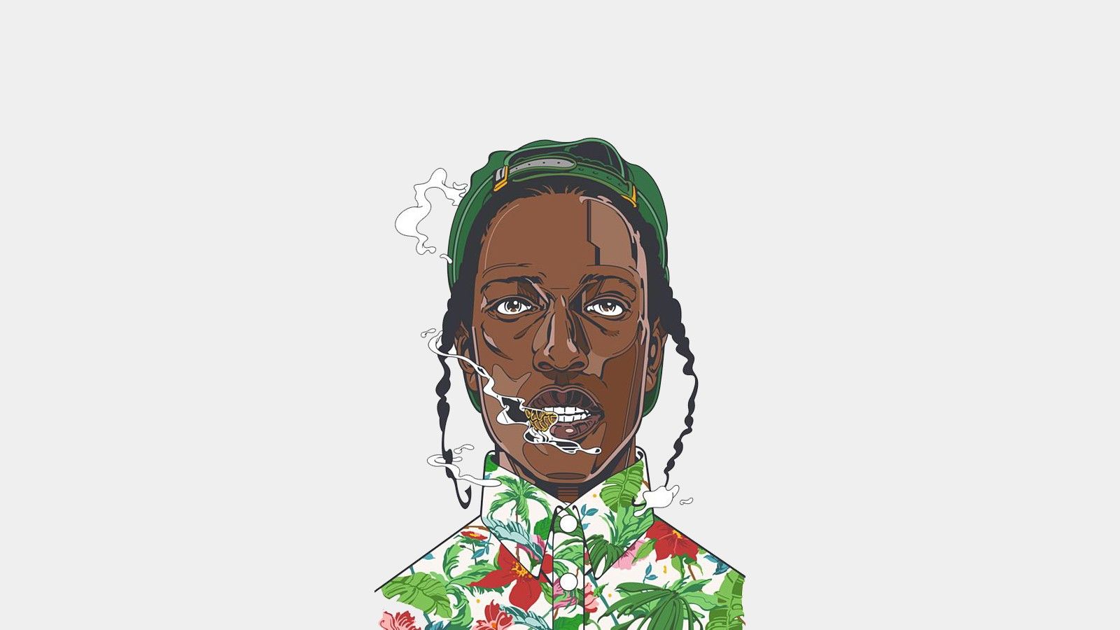 1600x900 asap rocky smoke caricature Wallpapers HD / Desktop and Mobile