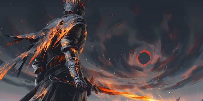 1920x1080 Wallpaper Dark Souls, Soul Of Cinder, Boss, Sword, Fire, Artwork