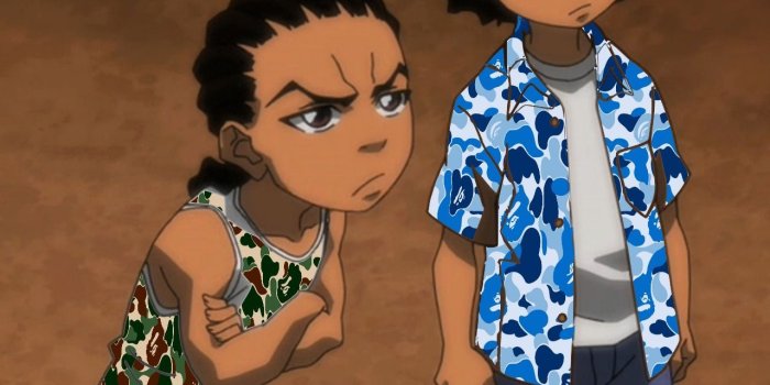 1280x1751 Riley and Huey x Bape | Boondocks | Boondocks drawings, Trill art