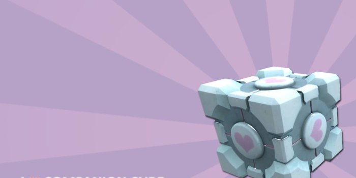 1440x900 I ♥ Companion Cube - Portal 2 Wallpaper (29592033) - Fanpop