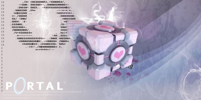 1920x1080 video games, science, Valve Corporation, Portal, Companion Cube