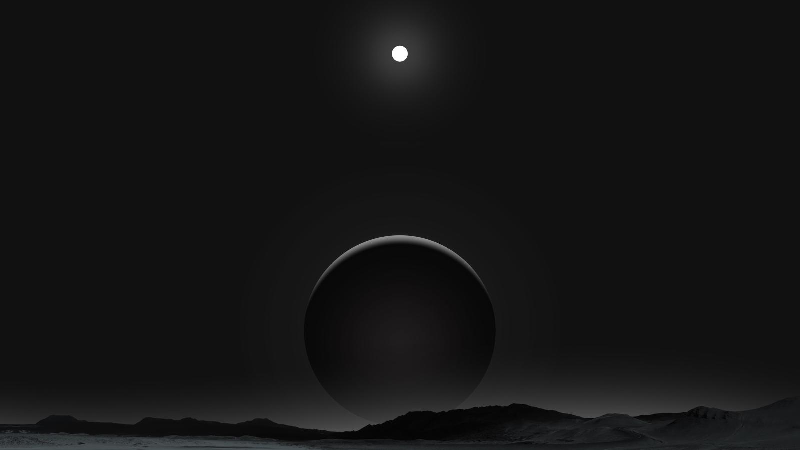 3840x2160 Moon and sun digital wallpaper HD wallpaper | Wallpaper Flare