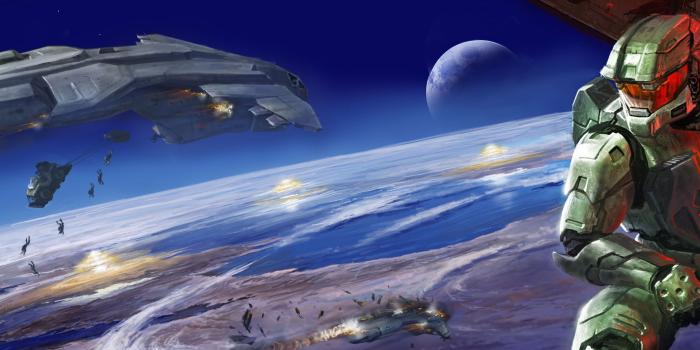 3200x1200 Halo Dual Screen Spartan Wallpaper | 3200x1200 | ID:56597