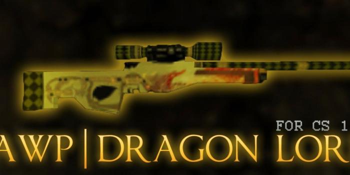 1447x547 CS 1.6 AWP Dragon Lore v1 [Counter-Strike 1.6] [Skin Mods]