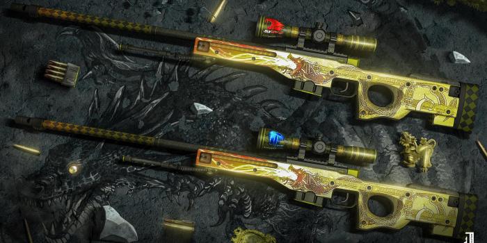 2560x1440 AWP Dragon Lore created by Avgustin | CSGO Wallpapers