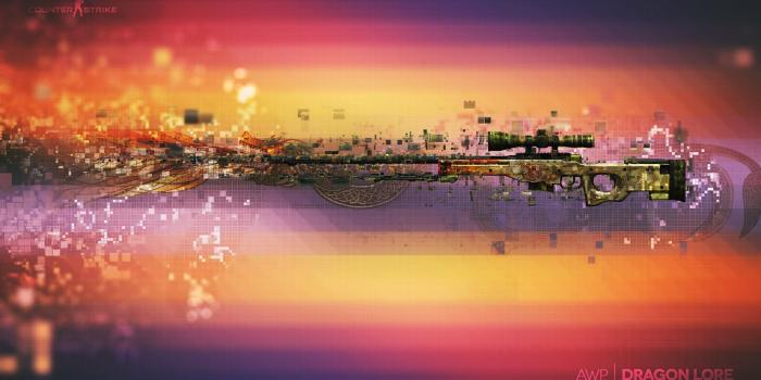 2560x1440 Download wallpaper pixels, counter strike, rifle, global offensive