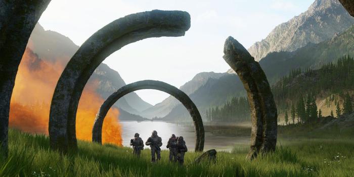 2560x1024 Download E3 2018 Halo Infinite for Dual Monitor Resolution Wallpaper