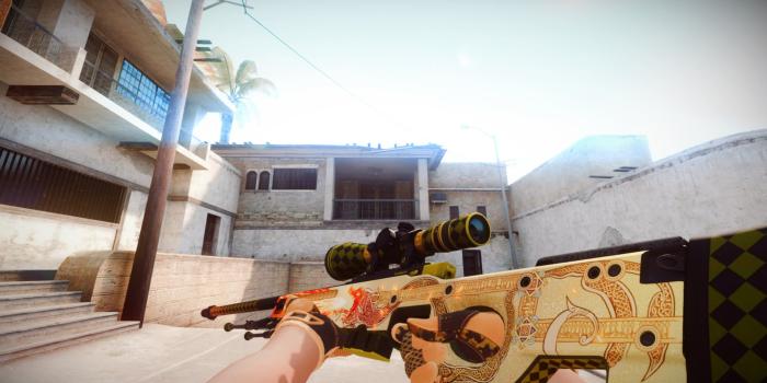 1920x1080 Beige and brown sniper rifle, Counter-Strike, Counter-Strike: Global
