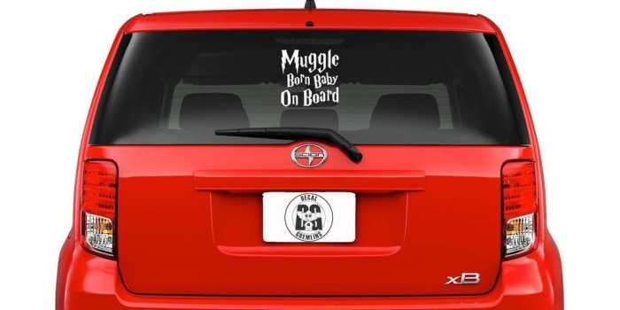 1024x768 Harry Potter Muggle Baby On Board Vinyl Car Window Laptop Decal Sticker