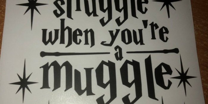 1124x1500 Harry potter muggle struggle deacal for laptop tablet car window