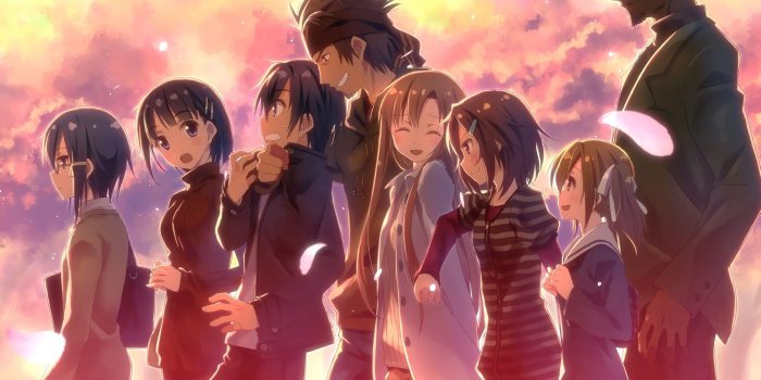 1920x1080 Sword Art Online 1080p Hd Wallpaper Background - Kirito And Everyone