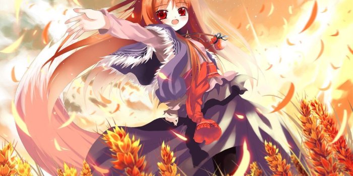 1280x960 spice and wolf backround for large desktop - spice and wolf category