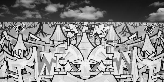 1400x1050 Graffiti Black And White ❤ 4K HD Desktop Wallpaper for 4K Ultra HD