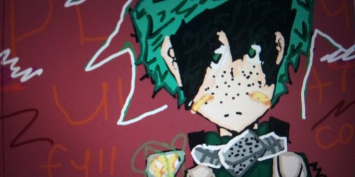 1024x768 Deku fan art of a suit | My Hero Academia Amino