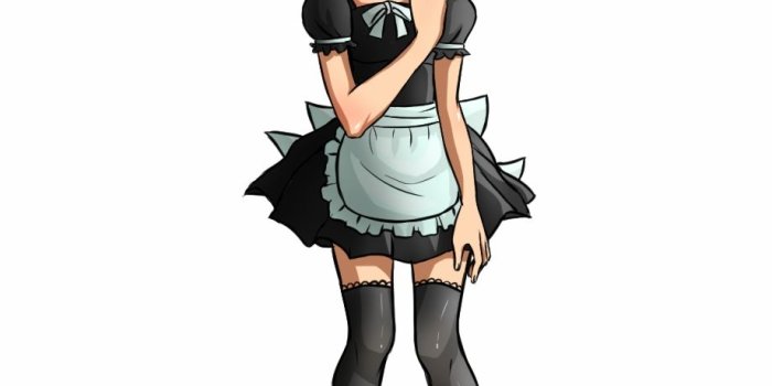 920x1081 Maid Deku By Karupiin - Deku In Maid Costume Free PNG Images