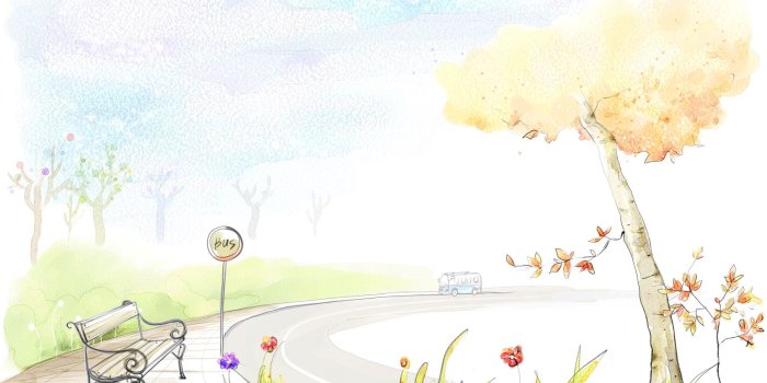1920x1200 Art Drawing : Romantic Scene of the Seasons 1920x1200 Wallpaper 12