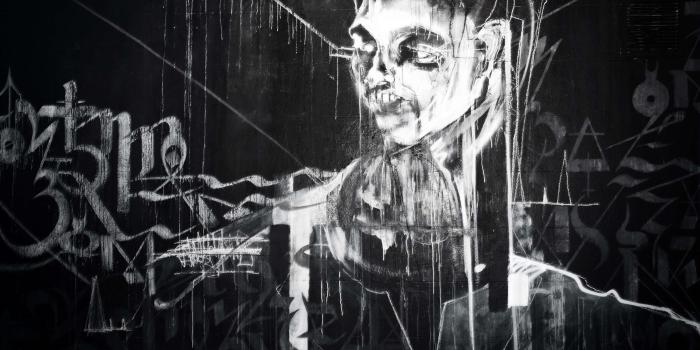 3840x2561 3008649 black, black and white, graffiti, wall, wall art, white 4k