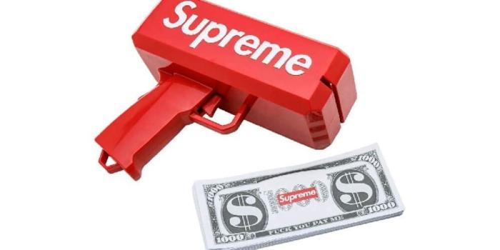 1000x1000 Geekmonkey Super Money Gun Cash Cannon for Wedding, Parties and Fun –  Includes 100 Fake Dollars