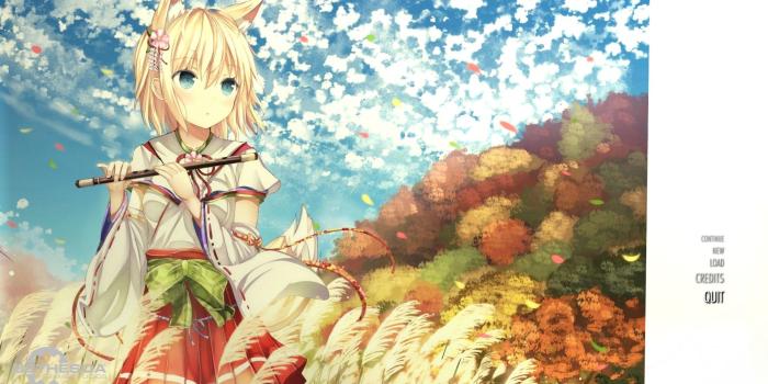 1920x1080 Cute anime fox girl main menu replacer at Skyrim Nexus - mods and