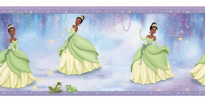 1000x1000 DK5873BD-Walt Disney Kids Princess Tiana Border-Purple