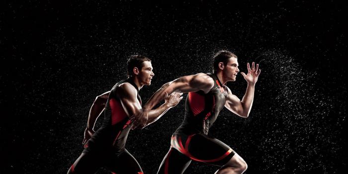 1920x1080 Download wallpaper 1920x1080 athletes, running, sports, spray, form